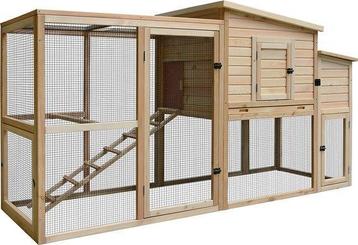 kippenhok rustic big pinus 228x83,5x123cm beschikbaar voor biedingen