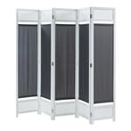 Kamerscherm Dorotea scheidingswand 200x170 cm wit en donkerg, Huis en Inrichting, Verzenden, Nieuw