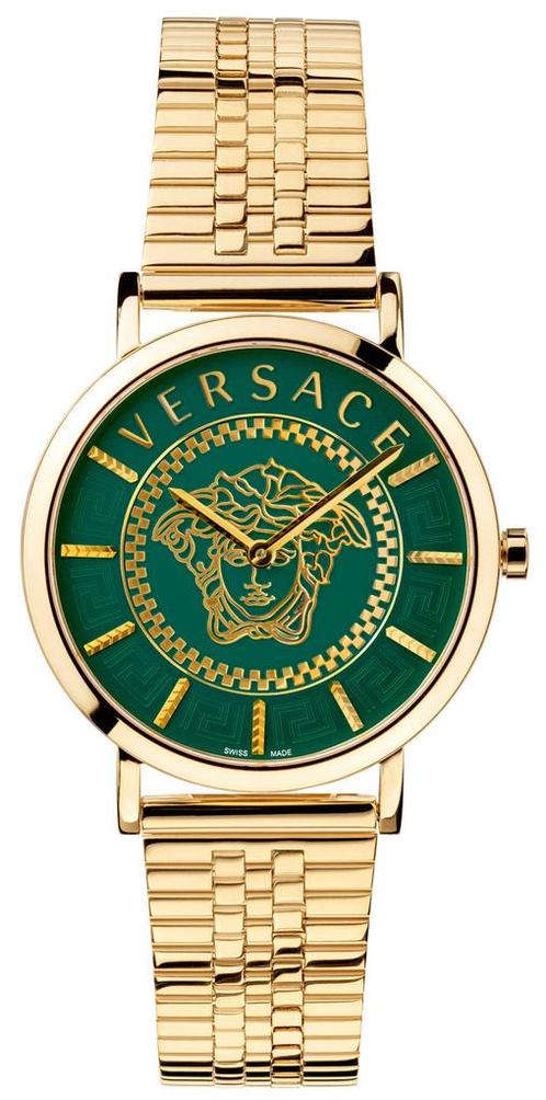Versace VEK400921 V-Essential dameshorloge 36 mm, Sieraden, Tassen en Uiterlijk, Horloges | Dames, Staal, Nieuw, Staal, Overige merken