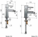 Buddy Bidetmengkraan 018, Doe-het-zelf en Verbouw, Sanitair, Ophalen of Verzenden, Nieuw
