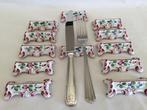 Exclusief set antieke Faïence bestekleggers “Porte Couteaux”