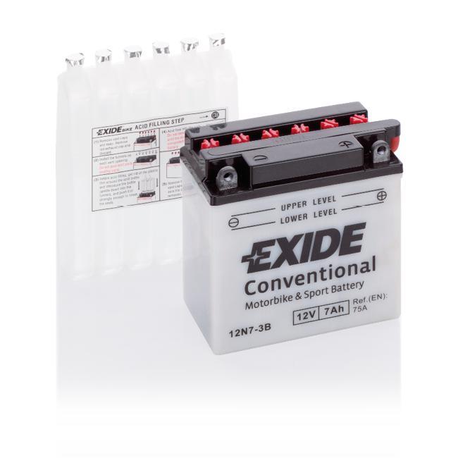 Exide Conventional 12V accu | 12N7-3B | 12V 7Ah, Auto-onderdelen, Accu's en Toebehoren, Ophalen of Verzenden