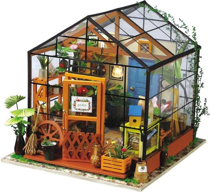 Robotime Cathys Flower House DIY Miniatuur Knutselen, Hobby en Vrije tijd, Modelbouw | Overige, Nieuw, Verzenden