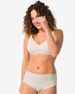 HEMA Damesstring hoge taille micro rib gebroken wit, Kleding | Dames, Verzenden