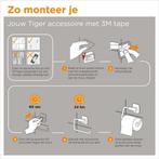 Tiger Colar Handdoekrek 60 cm - Zonder te boren - RVS, Huis en Inrichting, Ophalen of Verzenden, Nieuw