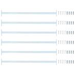 vidaXL Verstelbare raamveiligheidsbalk 6 pcs Zilver Staal, Verzenden, Nieuw