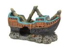 Scheepswrak zeilboot OS-0020 - aquarium decoratie, Dieren en Toebehoren, Vissen | Aquaria en Toebehoren, Ophalen of Verzenden