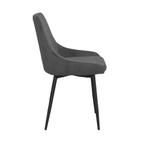 25% korting | Eetkamerstoel donkergrijs | ribstof | Rowico, Huis en Inrichting, Stoelen, Verzenden, Modern/Scandinavisch, Nieuw