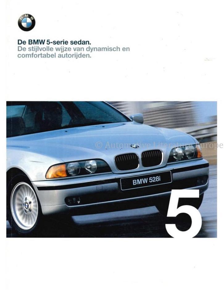 1999 BMW 5 SERIE SEDAN BROCHURE NEDERLANDS, Boeken, Auto's | Folders en Tijdschriften, BMW