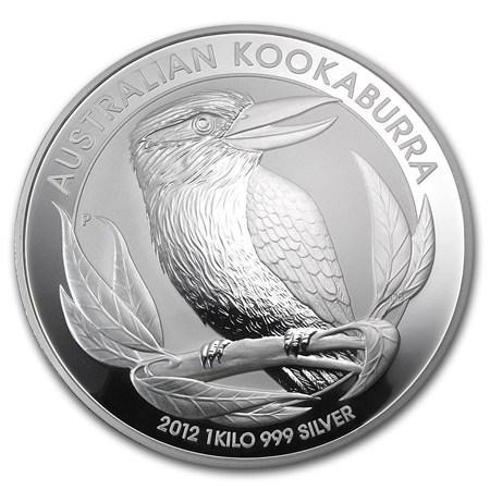 Kookaburra 1 kg 2012 (51.596 oplage), Postzegels en Munten, Munten | Oceanië, Losse munt, Zilver, Verzenden