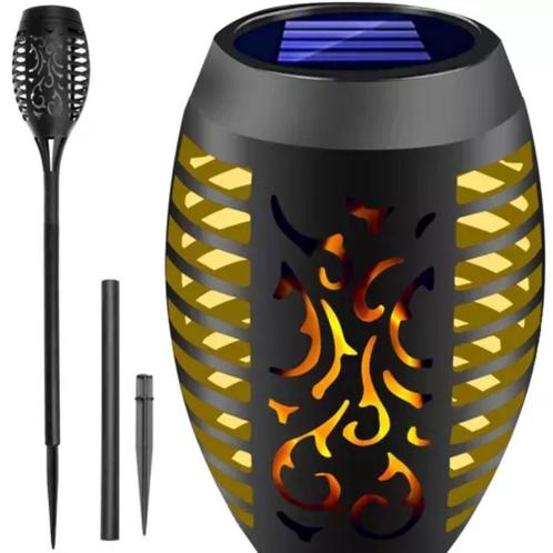 Gardlov Solar Tuinfakkel - LED Tuinlamp met Natuurlijke V..., Tuin en Terras, Buitenverlichting, Nieuw, Ophalen of Verzenden