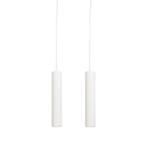 Set van 2 design hanglampen wit - Tuba small, Nieuw, Overige materialen, Modern, 75 cm of meer