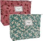 Make-uptas - 2 Stuks – Corduroy Ribfluweel - Compact, Luxe, Verzenden, Nieuw