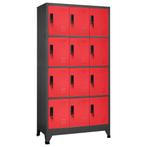 vidaXL Lockerkast 90x45x180 cm staal antracietkleurig en, Huis en Inrichting, Kasten | Lockerkasten, Verzenden, Nieuw