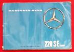 Instructieboekje Mercedes-Benz 220 SE coupé – W111