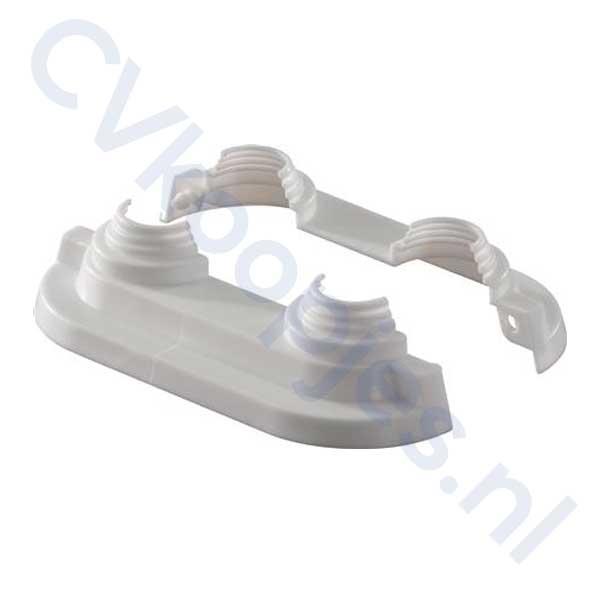 Uponor dubbele rozet 14-20 mm wit - 50 stuks, Doe-het-zelf en Verbouw, Verwarming en Radiatoren, Verzenden