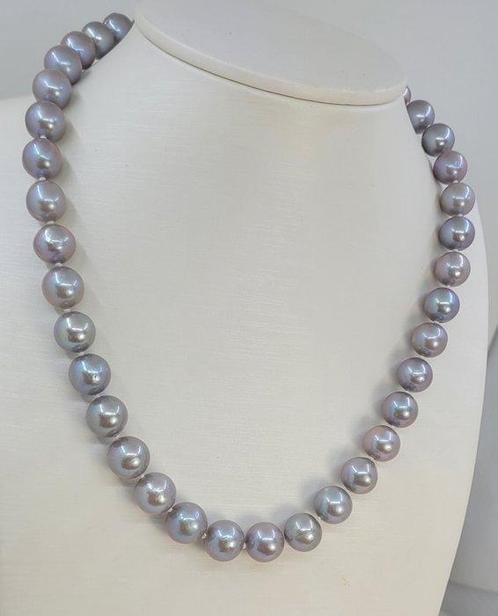 Zonder Minimumprijs - Halsketting 9x12mm Grijze Edison, Sieraden, Tassen en Uiterlijk, Kettingen