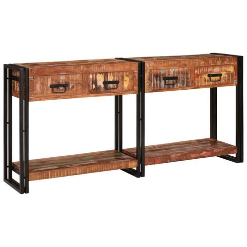 vidaXL Console Tafelset (Set van 2) met Lades -, Huis en Inrichting, Tafels | Salontafels, Nieuw, Verzenden