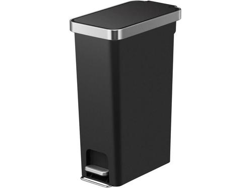 EKO - Hana Slim pedaalemmer 40 liter - Plastic - Zwart, Huis en Inrichting, Woonaccessoires | Overige, Zo goed als nieuw, Verzenden