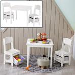 Kindertafel met stoeltjes van hout – 1 tafel en 2 stoelen, Kinderen en Baby's, Kinderkamer | Tafels en Stoelen, Nieuw, Verzenden