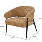 Dilan Venga Cognac-31568, Huis en Inrichting, Fauteuils, Ophalen of Verzenden, Nieuw
