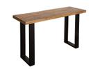 Design consoletafel IRON CRAFT 115cm mangohout ijzeren, Huis en Inrichting, Tafels | Sidetables, Ophalen of Verzenden, Nieuw