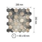 Zelfklevend Mozaïek Hexagon Nela, Ophalen of Verzenden, Nieuw