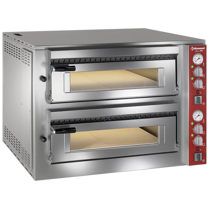 Pizza Oven 2x 4 Pizzas Ø35cm 400V Made in Italy Nieuw !, Zakelijke goederen, Horeca | Keukenapparatuur, Nieuw in verpakking, Ovens, Magnetrons en Steamers