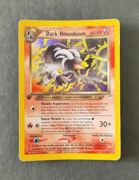 Pokémon - 1 Card - Dark Houndoom 7/105 Holo, First edition -, Hobby en Vrije tijd, Verzamelkaartspellen | Pokémon