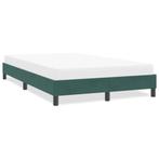 vidaXL Bedframe zonder matras 120x210 cm fluweel donkergroen, Verzenden, Stof, Groen, Nieuw