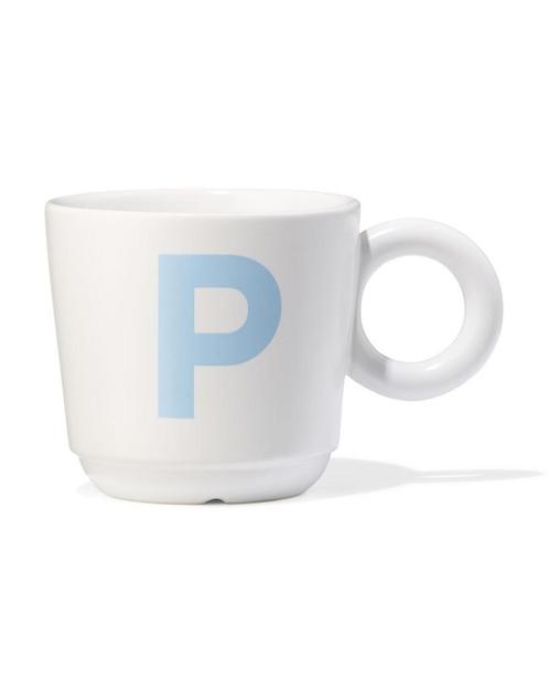 HEMA Mok 280ml letter P, Huis en Inrichting, Keuken | Servies, Nieuw, Verzenden