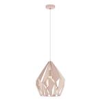 Roze design hanglamp metaal, Acri, Huis en Inrichting, Lampen | Hanglampen, Design, Nieuw, Ophalen of Verzenden, Metaal
