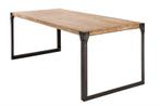Eettafel Factory 160cm Acacia gekalkt - 36769