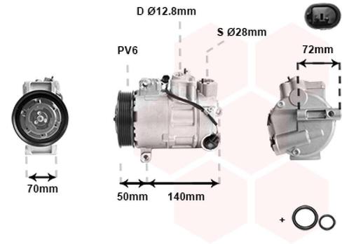 AIRCO COMPRESSOR VOOR MERCEDES BENZ E-KL COUPE/CABRIO C207, Auto-onderdelen, Airco en Verwarming, Nieuw, Ophalen of Verzenden