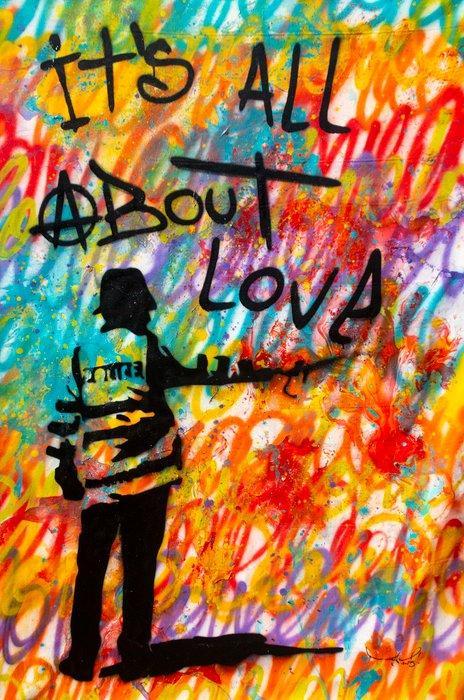 RAM - Vs Bansky - Dedication to the Streets - XXL size, Antiek en Kunst, Kunst | Schilderijen | Modern
