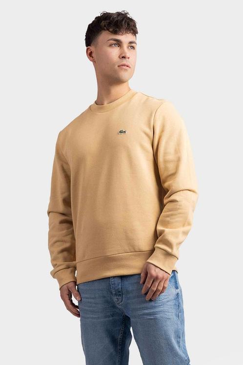 Lacoste Basic Sweater Heren Beige, Kleding | Heren, Truien en Vesten, Beige, Nieuw, Maat 48/50 (M), Verzenden