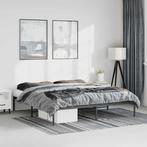 Zwart Metalen Bedframe 183x213 - Sterk Staal - Retourdeal..., Nieuw, Ophalen of Verzenden, Overige maten, Metaal