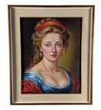 Italiaanse school (XX) - Ritratto di donna, Antiek en Kunst