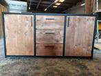 Dressoir Industrieel Brooklyn - 240 x 60 x 80 cm - Meerdere, Huis en Inrichting, Kasten | Kledingkasten, Ophalen of Verzenden