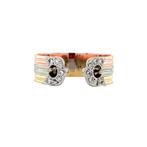 Gouden ring met diamant 14 krt, Ophalen of Verzenden, Nieuw