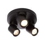 Opbouw plafond spot 3-voudig | Modern | Zwart | GU10 fitting, Huis en Inrichting, Lampen | Spots, Ophalen of Verzenden, Nieuw