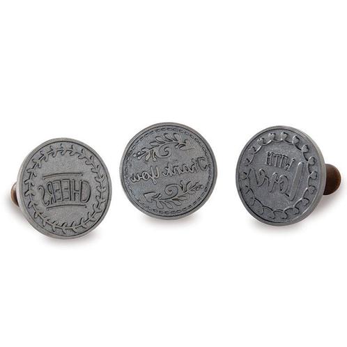 Nordic Ware Koekjesstempel Greetings Set/3, Hobby en Vrije tijd, Taarten en Cupcakes maken, Nieuw, Verzenden