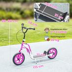 AIYAPLAY Kinderstep Met Verstelbare Stuur, Grote Wielen, Par, Verzenden, Nieuw