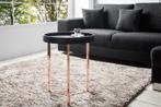 Extravagante bijzettafel MODULAR 40cm mat zwart koper rond, Huis en Inrichting, Tafels | Salontafels, Ophalen of Verzenden, Nieuw