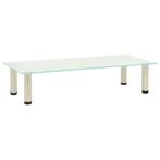 vidaXL Tv-meubel 80x35x17 cm gehard glas mat, Verzenden, Nieuw, 50 tot 100 cm, Glas