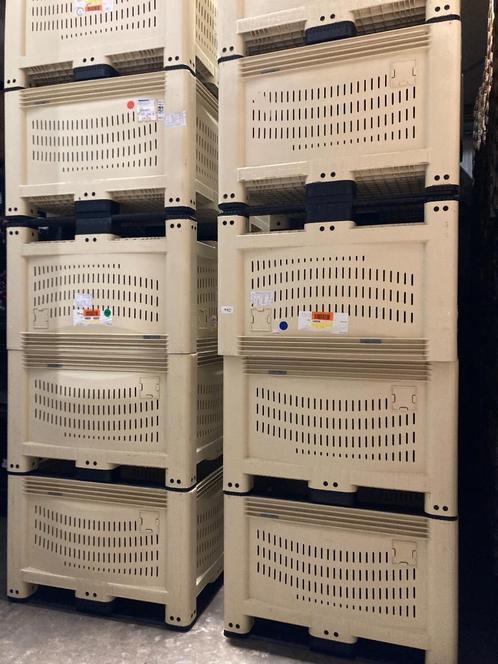 palletboxen gebruikte kuubskisten fruitkist 120x100 cm, Doe-het-zelf en Verbouw, Kratten en Dozen, 100 cm of meer, Zo goed als nieuw