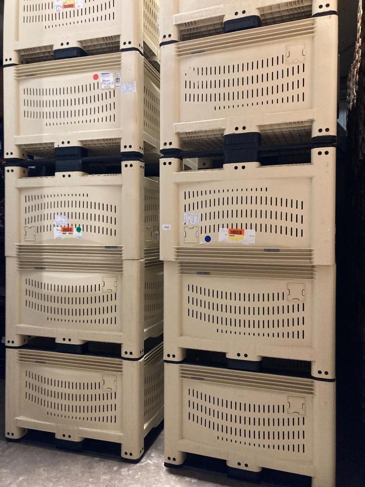 palletboxen gebruikte kuubskisten fruitkist 120x100 cm, Doe-het-zelf en Verbouw, Kratten en Dozen, 100 cm of meer, Zo goed als nieuw