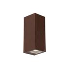 Wandlamp roestbruin 2-lichts AR70 IP44 met schemersensor -, Nieuw, Minder dan 50 watt