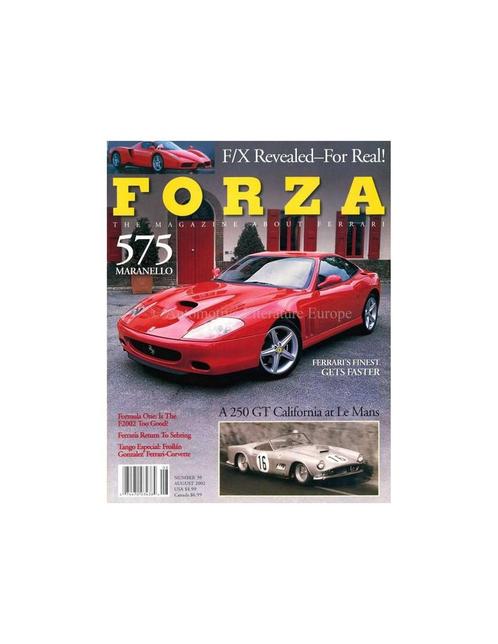 2002 FERRARI FORZA MAGAZINE 39 ENGELS, Boeken, Auto's | Folders en Tijdschriften, Ferrari