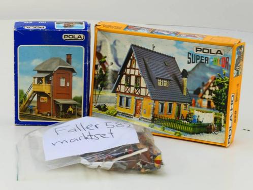 Schaal H0 SET Pola 512 - Pola 529 - Faller 582 #2757, Hobby en Vrije tijd, Modeltreinen | H0, Brug, Tunnel of Gebouw, Gebruikt